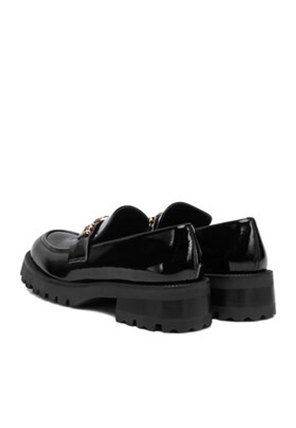 Eva Minge Loafersy EO-MOCCA-01 Czarny. Kolor: czarny. Materiał: skóra