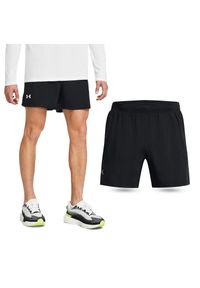 Under Armour - Spodenki fitness męskie UNDER ARMOUR Launch 5" Shorts Szorty. Kolor: czarny. Sport: fitness