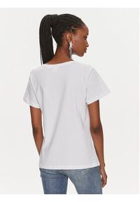 Pinko T-Shirt 102950 A1N8 Biały Relaxed Fit. Kolor: biały. Materiał: bawełna