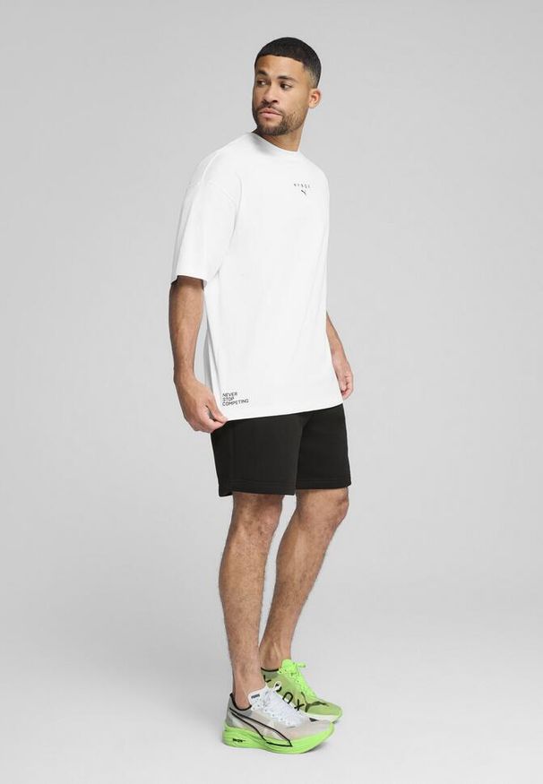 Puma - Męska koszulka oversize PUMA × HYROX PUMA White. Kolor: biały