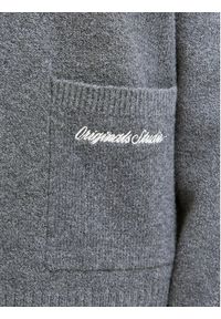 Jack & Jones - Jack&Jones Kardigan Norrebro 12282732 Szary Loose Fit. Kolor: szary. Materiał: bawełna