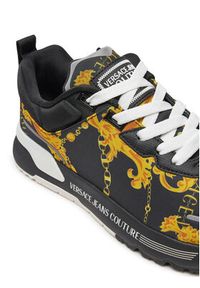 Versace Jeans Couture Sneakersy 77YA3SA1 ZS654 Czarny. Kolor: czarny. Materiał: materiał #2