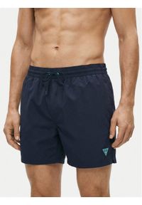 Guess Szorty kąpielowe F6GT25 WG282 SHORT Granatowy Regular Fit. Kolor: niebieski. Materiał: syntetyk #1