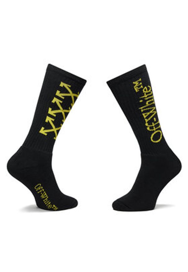 OFF-WHITE - Off-White Skarpety Wysokie Męskie OMRA075S23KNI0011018 Czarny. Kolor: czarny. Materiał: bawełna, materiał