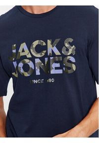 Jack & Jones - Jack&Jones T-Shirt 12235189 Granatowy Regular Fit. Kolor: niebieski. Materiał: bawełna #6