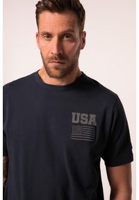 JAY-PI - Męski T-shirt Iron Anvil FLEXNAMIC® fitness do rozm. 7 XL. Kolekcja: plus size. Kolor: niebieski. Materiał: bawełna, elastan, materiał. Sport: fitness