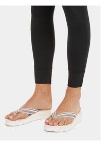 TOMMY HILFIGER - Tommy Hilfiger Japonki Wedge Stripes Beach Sandal FW0FW07858 Beżowy. Kolor: beżowy