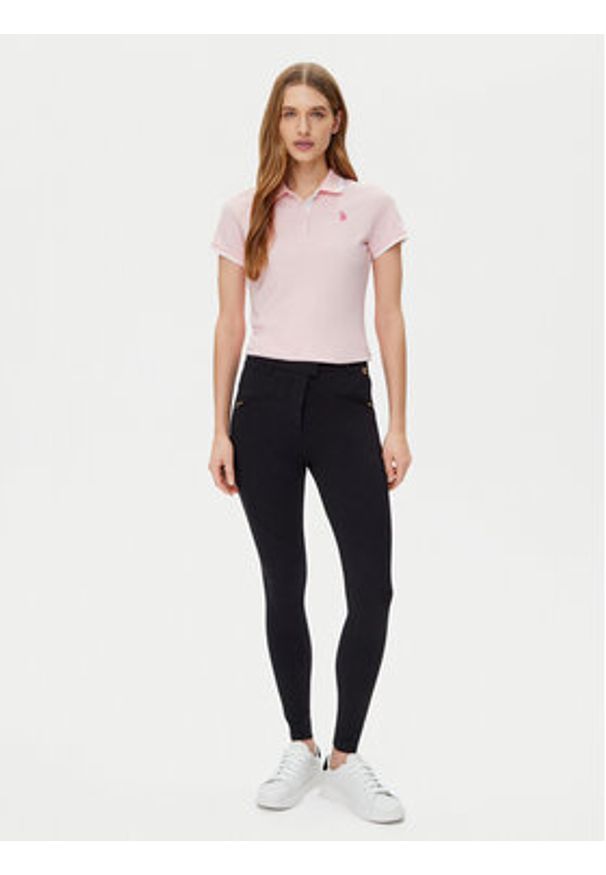 U.S. Polo Assn. Spodnie materiałowe WUP1213 Czarny Slim Fit. Kolor: czarny. Materiał: syntetyk