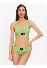 Calvin Klein Underwear Biustonosz top 000QF7233E Zielony. Kolor: zielony. Materiał: syntetyk #2