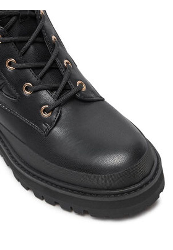 Guess Trzewiki Badae2 FLFBD2 FAL10 Czarny. Kolor: czarny. Materiał: skóra