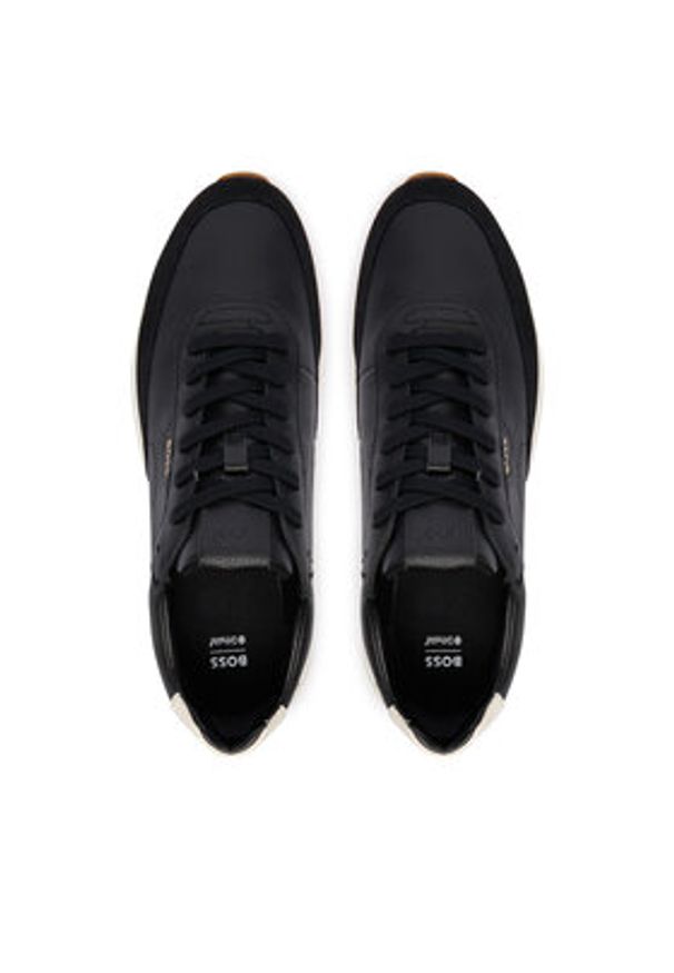 BOSS Sneakersy Vinston 50552859 Szary. Kolor: szary. Materiał: skóra