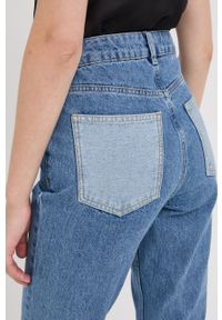 Custommade jeansy Yukia damskie high waist. Stan: podwyższony. Kolor: niebieski #3