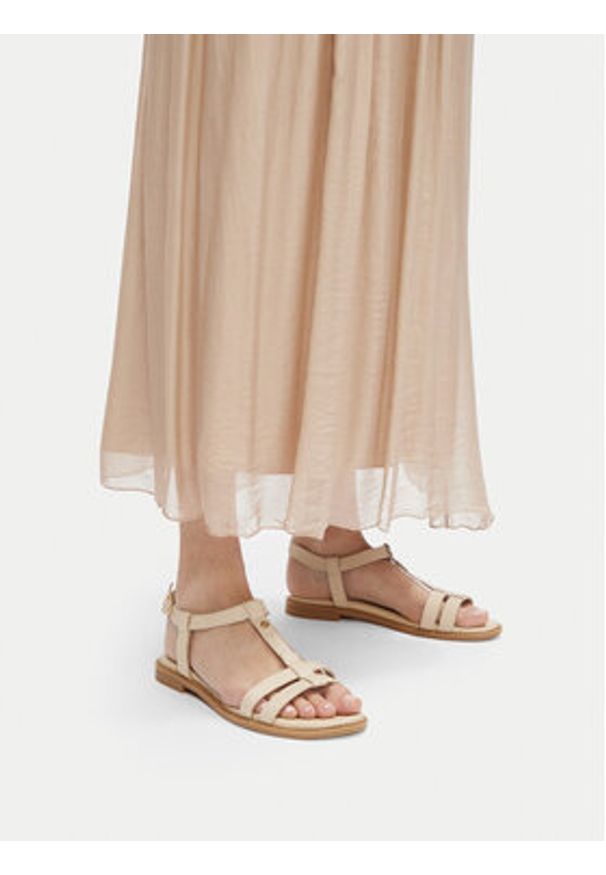 Lasocki Sandały EST-AFIONA-10 Beżowy. Kolor: beżowy. Materiał: skóra