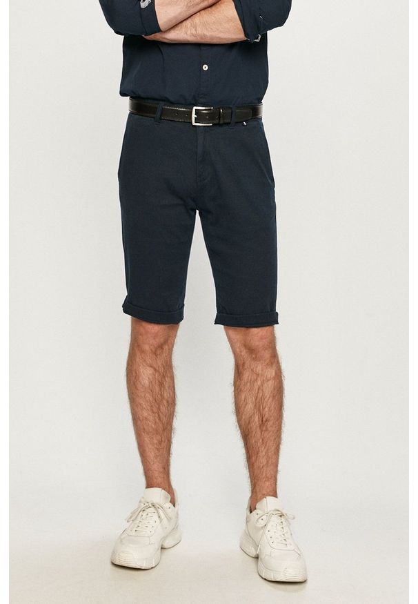 Tom Tailor - Szorty. Okazja: na co dzień. Kolor: niebieski. Styl: casual