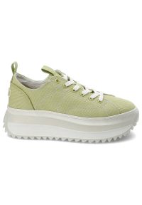 Zielone Sneakersy Tamaris Modne Obuwie Damskie. Okazja: na co dzień, na spacer. Zapięcie: sznurówki. Kolor: zielony. Materiał: materiał. Sezon: lato, wiosna. Sport: turystyka piesza #5