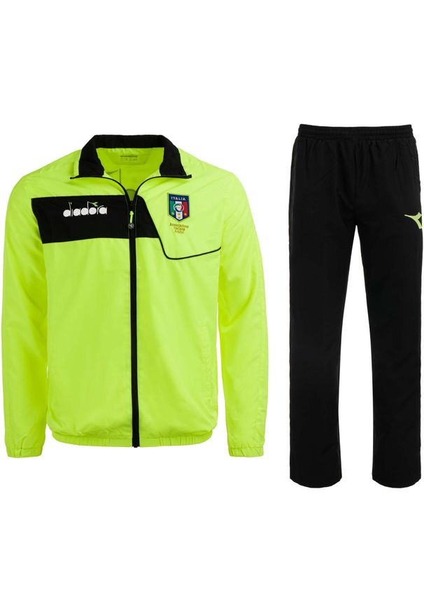 Diadora - DIADORA AIA Żółty Zestaw Sportowy dla Mężczyzn - Oddychający i Zrównoważony. Kolor: żółty. Materiał: dresówka. Sport: piłka nożna