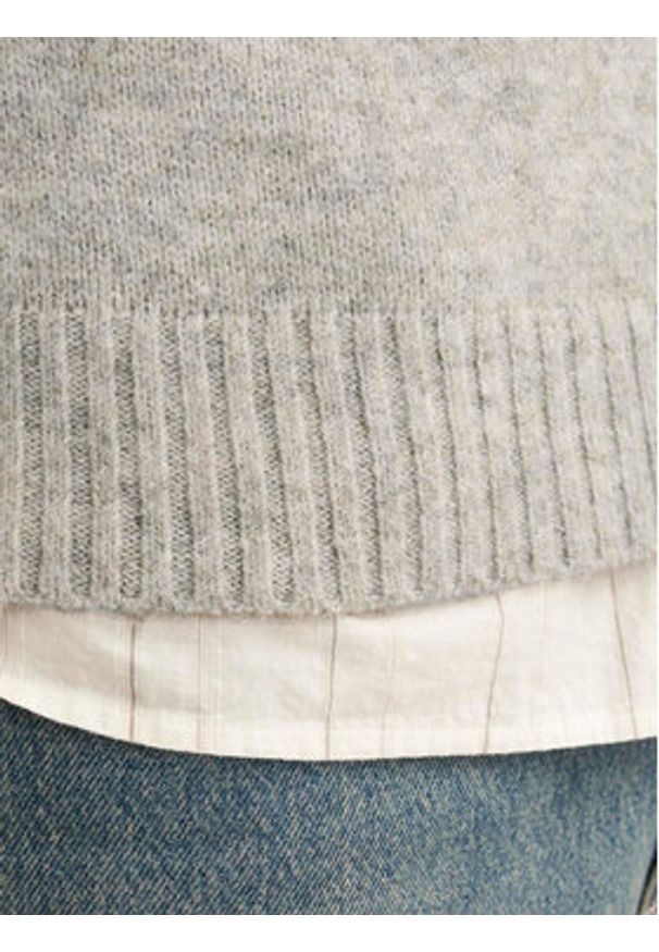 Jack & Jones Sweter Rollie 12215468 Szary Relaxed Fit. Kolor: szary. Materiał: syntetyk