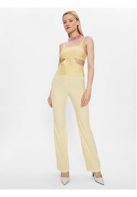 Patrizia Pepe Top 2K0172/K095-Y433 Żółty Slim Fit. Kolor: żółty. Materiał: wiskoza #3