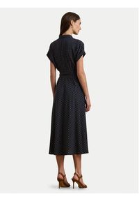 Lauren Ralph Lauren - LAUREN RALPH LAUREN Sukienka koszulowa 250957093001 Granatowy Regular Fit. Kolor: niebieski. Materiał: syntetyk. Typ sukienki: koszulowe #5
