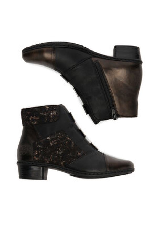 Rieker Botki CEO-Y0764-00 Brązowy. Kolor: brązowy. Materiał: materiał