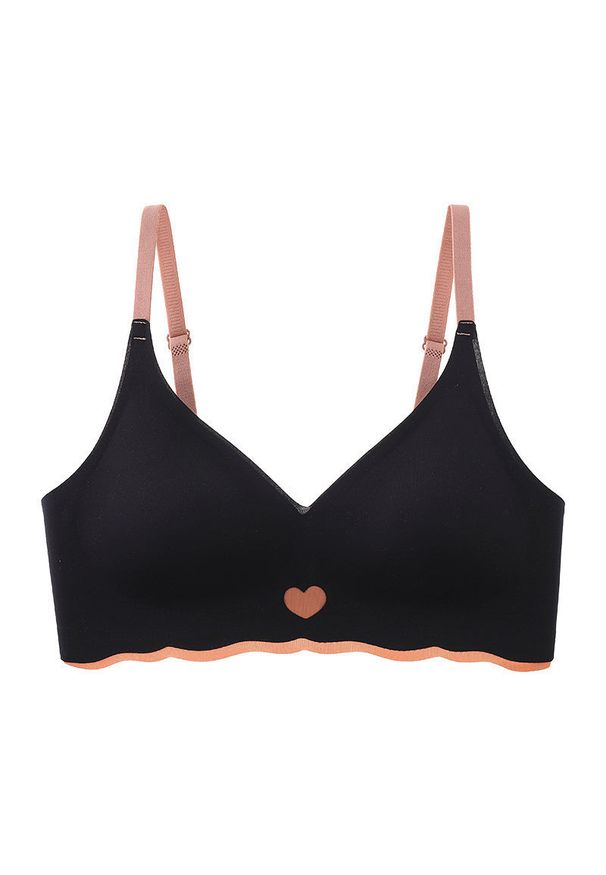 Intica - Biustonosz bezszwowy bez fiszbin na co dzień AnnaDiane. Kolor: czarny. Materiał: materiał