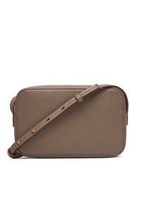 Calvin Klein Torebka Foil Logo Elongated Camera Bag LV04F3276G Beżowy. Kolor: beżowy. Materiał: skórzane #6