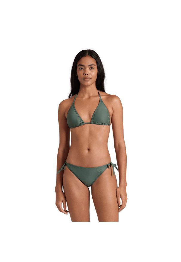 Strój kąpielowy damski dwuczęściowy kostium bikini basen Arena Stripe. Kolor: zielony