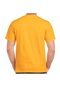 GILDAN - Ultra Bawełniana Koszulka Unisex Dla Dorosłych. Kolor: żółty. Materiał: bawełna