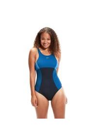 Strój Kąpielowy Speedo Shaping Enlace Printed – Czarno-Niebieski – Rozmiar 40. Kolor: niebieski
