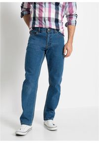 bonprix - Dżinsy ze stabilnego denimu, Regular Fit Straight. Kolor: niebieski. Styl: sportowy, klasyczny