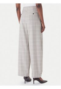 BOSS Spodnie materiałowe Telda1 50553949 Beżowy Oversize. Kolor: beżowy. Materiał: wełna #2