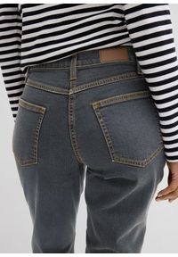 bonprix - Jeansy ze stretchem straight, mid waist. Kolor: czarny #3