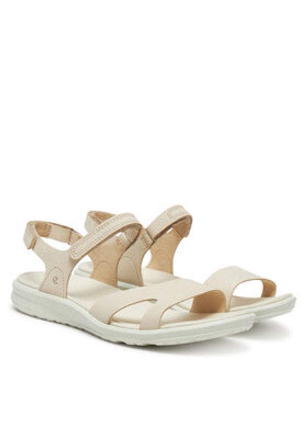 ecco - ECCO Sandały Cruise II 82188302378 Beżowy. Kolor: beżowy. Materiał: skóra