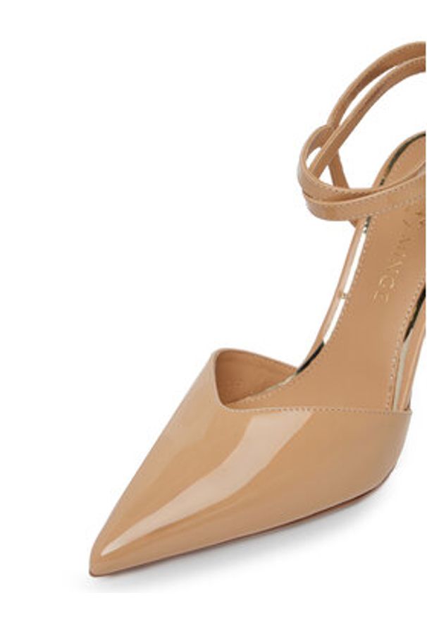 Eva Minge Szpilki MONA-SLT1582-2 Beżowy. Kolor: beżowy. Materiał: skóra, lakier. Obcas: na szpilce