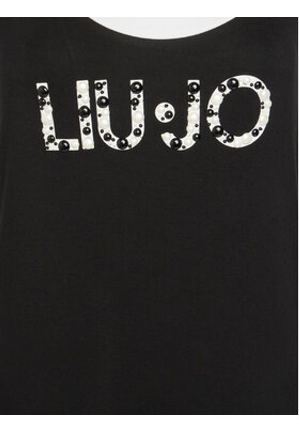 Liu Jo Beachwear Sukienka codzienna VA5134 JS360 Czarny Regular Fit. Okazja: na co dzień. Kolor: czarny. Materiał: wiskoza. Typ sukienki: proste. Styl: casual