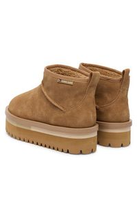 Tommy Jeans Śniegowce Tjw Flatform Snow Boot Suede EN0EN02841 Brązowy. Kolor: brązowy. Materiał: skóra, zamsz #5