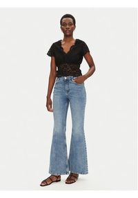 Morgan Bluzka 241-DANSA Czarny Slim Fit. Kolor: czarny. Materiał: syntetyk #5