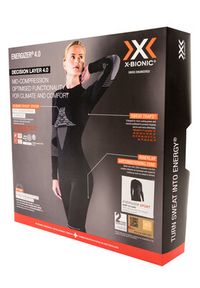 X-Bionic Bielizna termoaktywna górna Energizer 4.0 NGYT06W19W Czarny Slim Fit. Kolor: czarny. Materiał: syntetyk #4