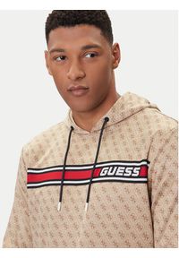 Guess Bluza Z4BQ30 K7122 Beżowy Regular Fit. Kolor: beżowy. Materiał: bawełna #4