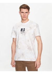 Calvin Klein Jeans T-Shirt Monogram J30J323301 Beżowy Regular Fit. Kolor: beżowy. Materiał: bawełna #1