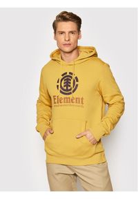 Element Bluza Vertical U1HOB3 Żółty Regular Fit. Kolor: żółty. Materiał: bawełna #1