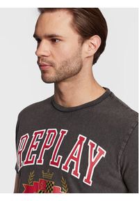 Replay T-Shirt M6290.000.23356M Czarny Regular Fit. Kolor: czarny. Materiał: bawełna #4