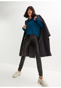 bonprix - Shirt z długim rękawem, z miękkiego materiału z wiskozą. Kolor: niebieski. Materiał: wiskoza, materiał. Długość rękawa: długi rękaw. Długość: długie #3