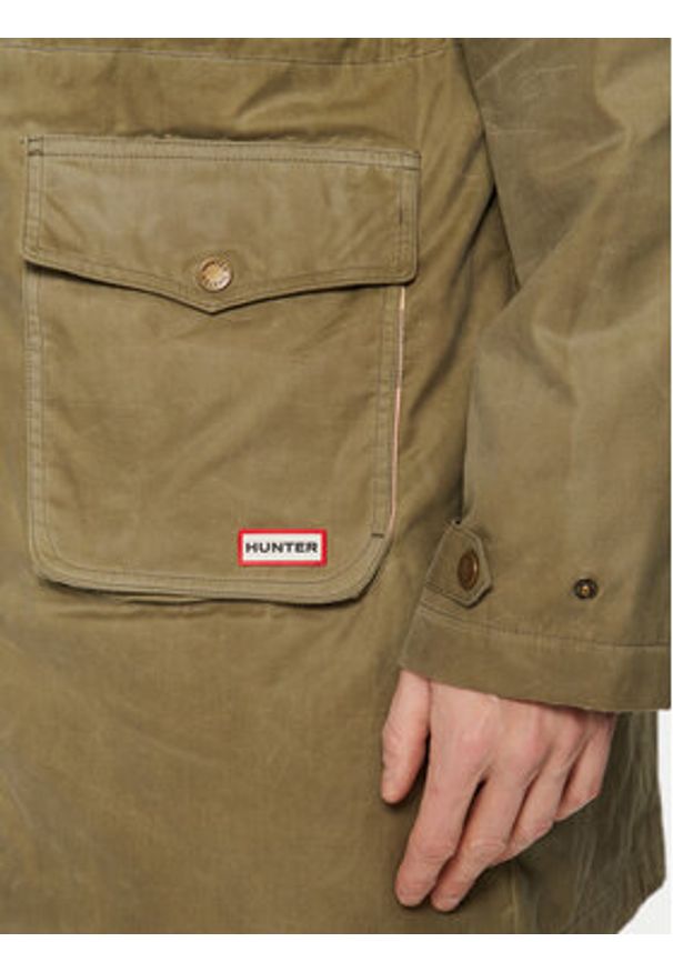 Hunter Parka Liam HARM0028242 Khaki Regular Fit. Kolor: brązowy. Materiał: bawełna
