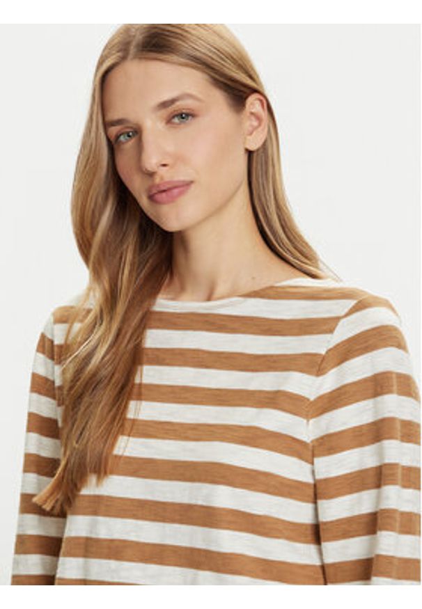 Marc O'Polo Bluzka 508 3014 52145 Beżowy Relaxed Fit. Typ kołnierza: polo. Kolor: beżowy. Materiał: bawełna