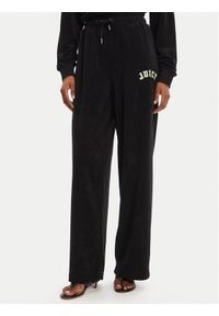Juicy Couture Spodnie dresowe Regan JCWBJ125335 Czarny Wide Leg. Kolor: czarny. Materiał: bawełna
