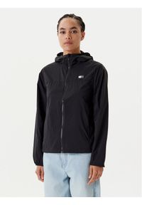 Tommy Jeans Wiatrówka DW0DW21188 Czarny Regular Fit. Kolor: czarny. Materiał: syntetyk