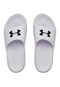 Klapki męskie Under Armour Core Pth Slides. Kolor: biały. Materiał: materiał, syntetyk. Sport: pływanie