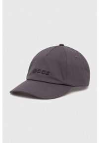 Nicce czapka z daszkiem bawełniana kolor szary gładka. Kolor: szary. Materiał: bawełna. Wzór: gładki #1