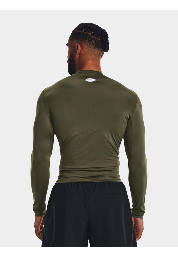 Under Armour - Koszulka termoaktywna męska UNDER ARMOUR 1361524 z długim rękawem. Kolor: zielony. Długość rękawa: długi rękaw. Długość: długie. Sport: bieganie